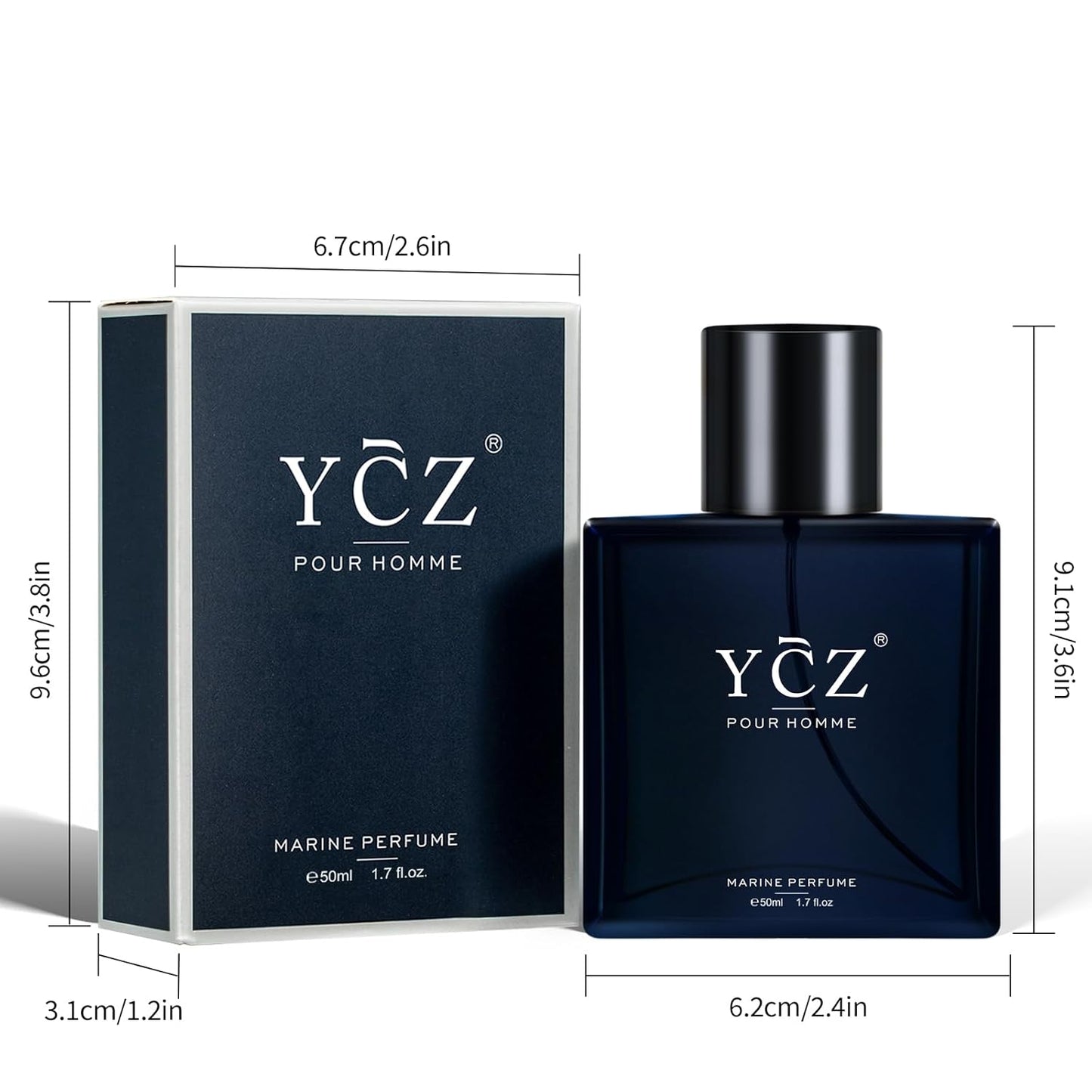 YCZ - MENS COLOGNE - Refreshing & Warm Masculine Scent for Daily Use