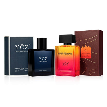YCZ MEN'S COLOGNE - MIDNIGHT MARINE & ENCHANTING OCEAN (BUNDLE SET)