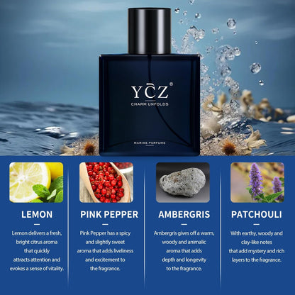 YCZ - MENS COLOGNE - Refreshing & Warm Masculine Scent for Daily Use