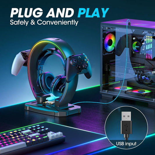 RGB Gaming Headset & Controller Stand™