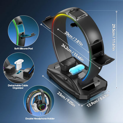 RGB Gaming Headset & Controller Stand™