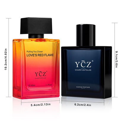 YCZ MEN'S COLOGNE - MIDNIGHT MARINE & ENCHANTING OCEAN (BUNDLE SET)