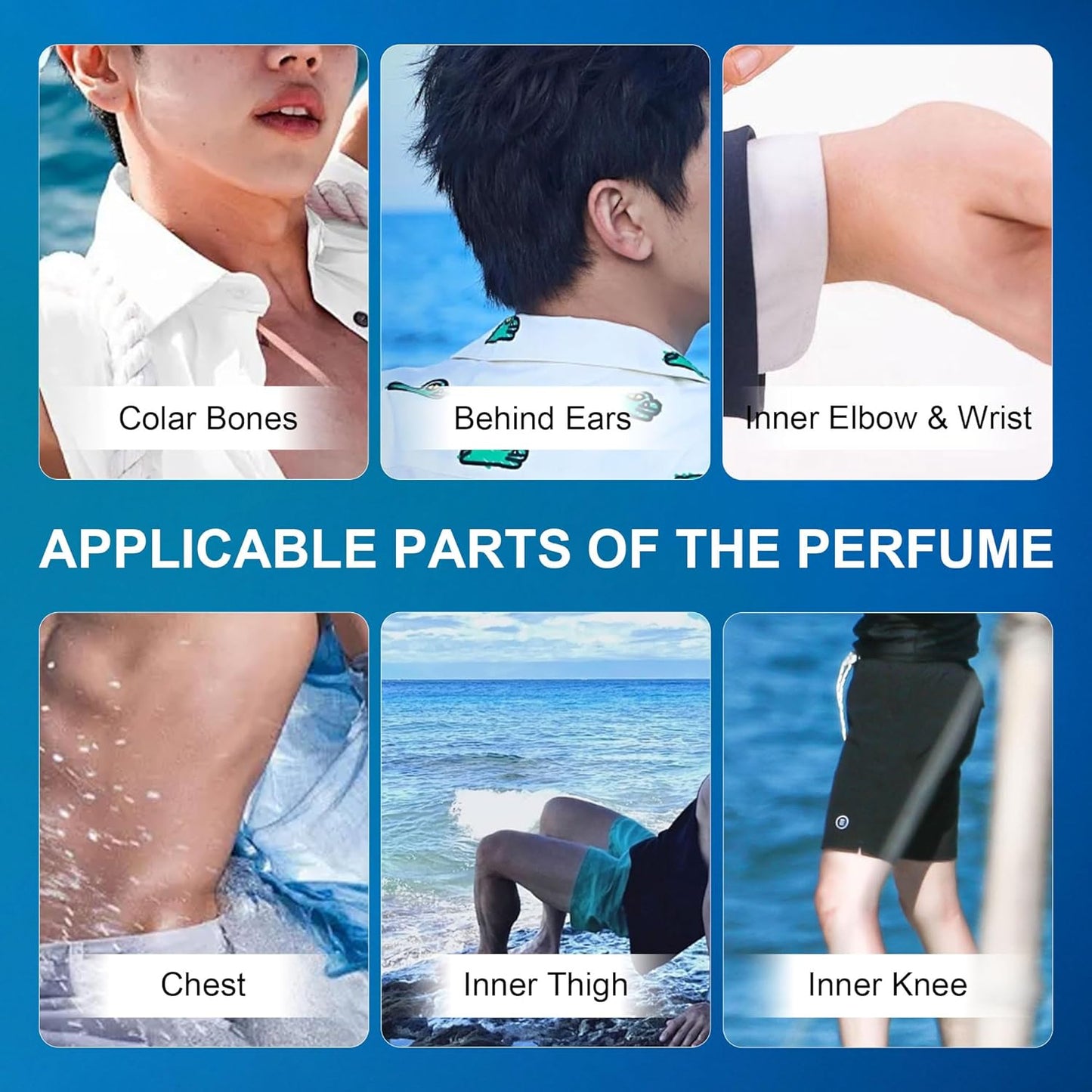 YCZ MEN'S COLOGNE - MIDNIGHT MARINE & ENCHANTING OCEAN (BUNDLE SET)