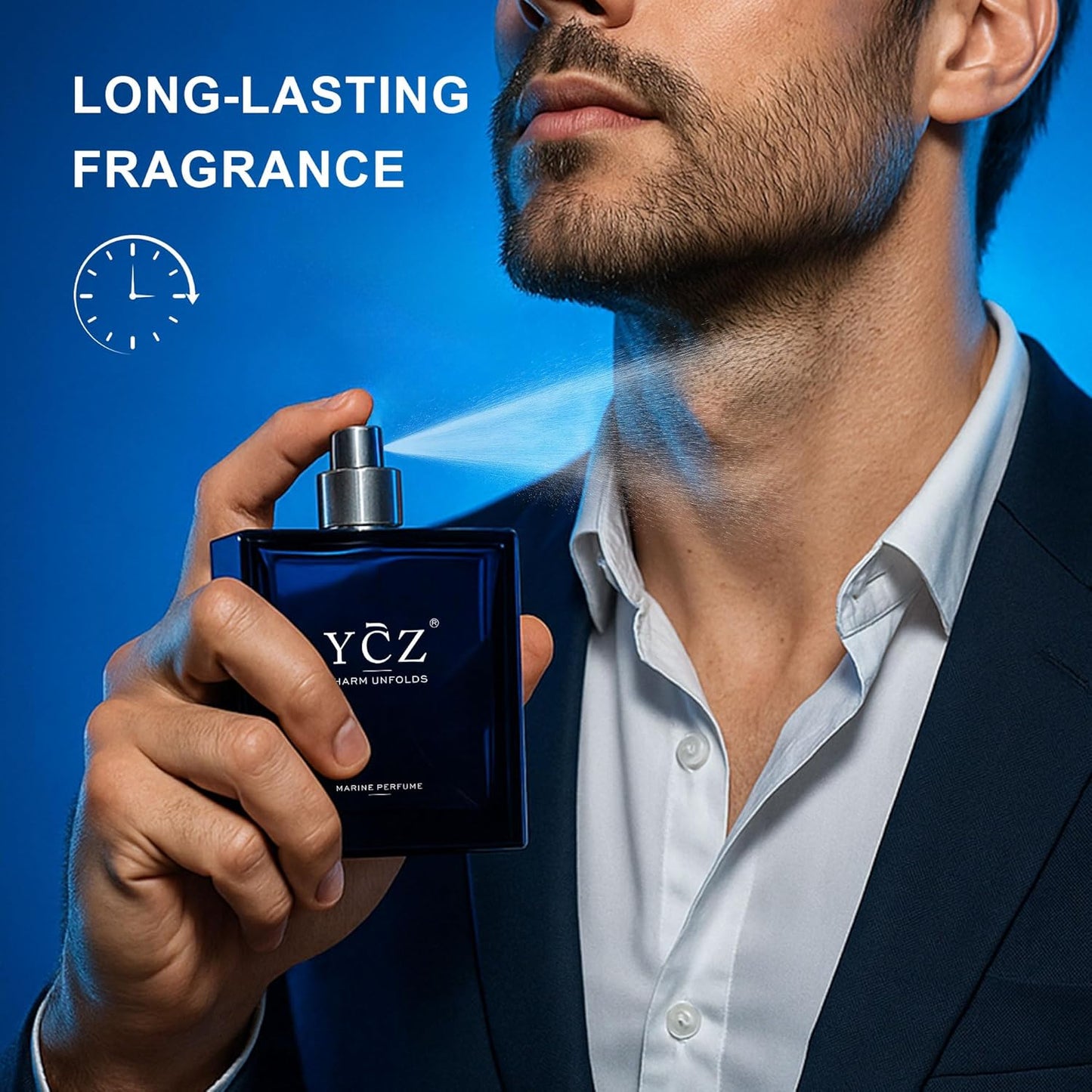 YCZ MEN'S COLOGNE - MIDNIGHT MARINE & ENCHANTING OCEAN (BUNDLE SET)