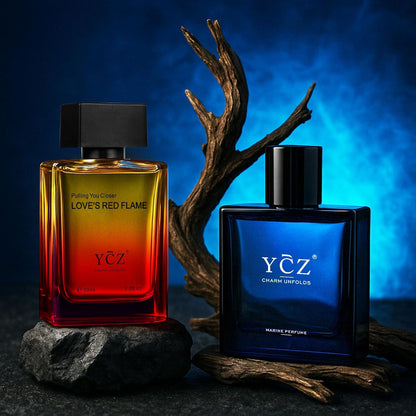YCZ MEN'S COLOGNE - MIDNIGHT MARINE & ENCHANTING OCEAN (BUNDLE SET)